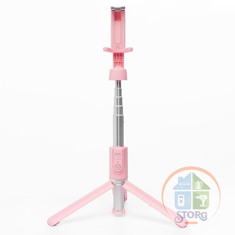 Монопод (селфи-палка) Hoco K11 Wireless tripod selfie stand (pink)