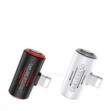 Аудио-Переходник Borofone BV6 dual Lightning digital audio converter (White)