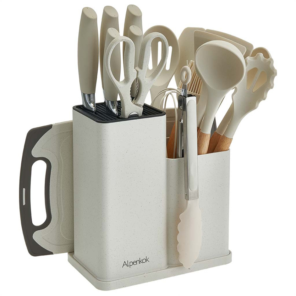Набор кухонных ножей и аксессуаров ALPENKOK AK-2121,19 предметов