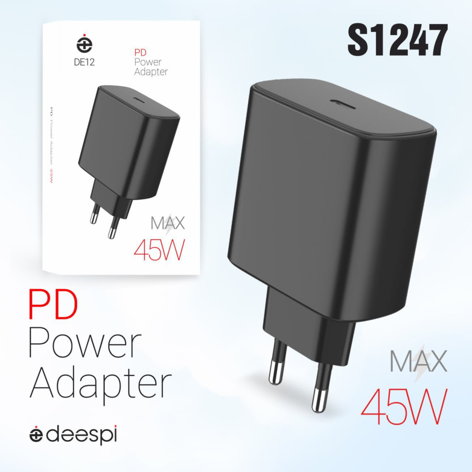 СЗУ Deespi DE12 PD45W Black СЗУ Deespi DE12 PD45W Black