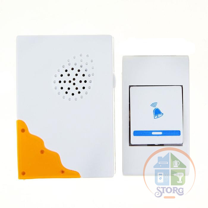 Звонок LuazON LZDV-02, беспроводной, 2хAА (не в комплекте), LR23A, МИКС 1010790
