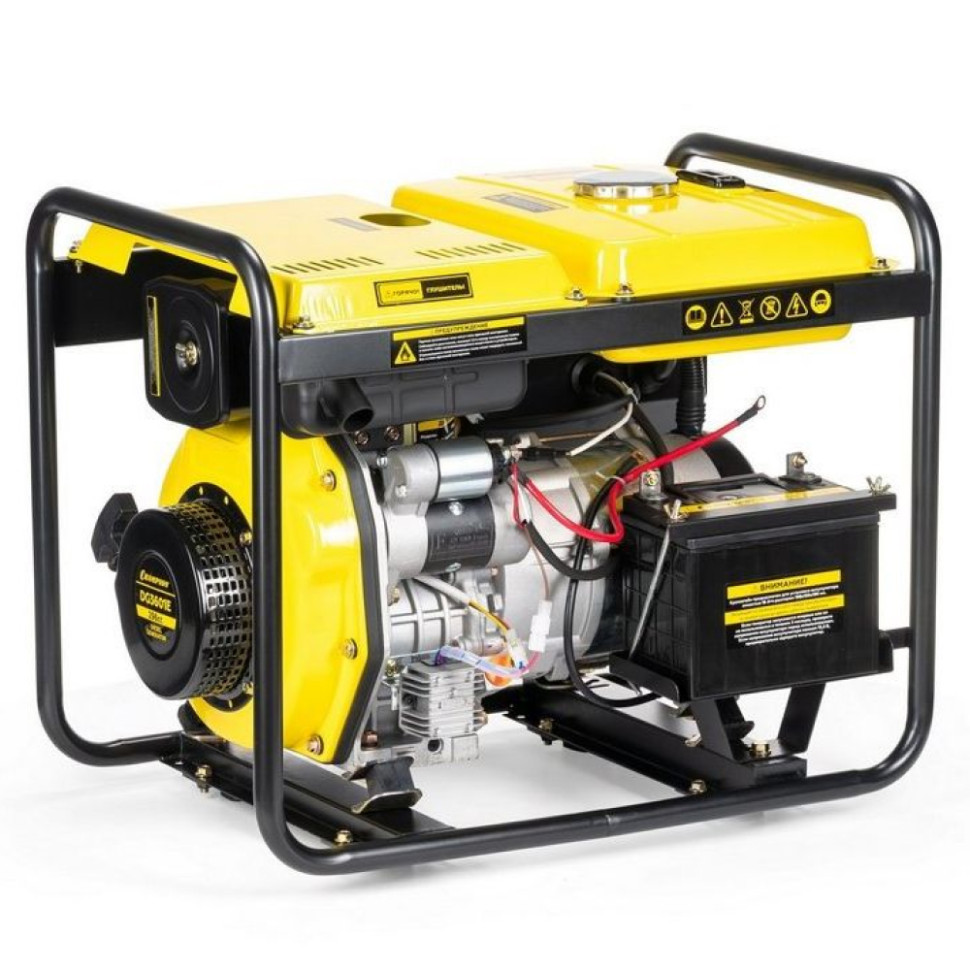 Генератор дизельный CHAMPION DG3601E (2,7/3кВт 5лс 12,5л 12V 80кг,эл.стартер) Генератор дизельный CHAMPION DG3601E (2,7/3кВт 5лс 12,5л 12V 80кг,эл.стартер)