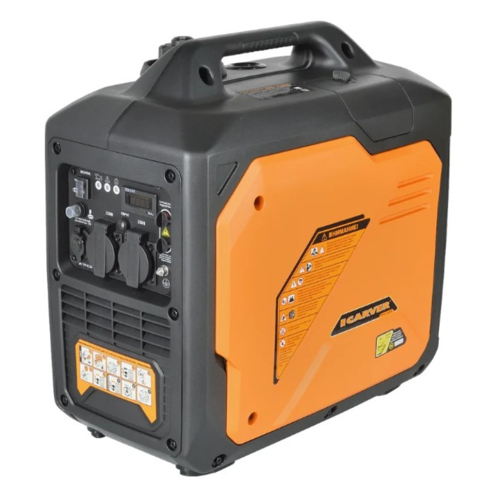 Генератор бензиновый инверторный Carver PPG -2100IS (1.8/2кВт, 230В, 1-фаза, 4-такт., ручной) Генератор бензиновый инверторный Carver PPG -2100IS (1.8/2кВт, 230В, 1-фаза, 4-такт., ручной)