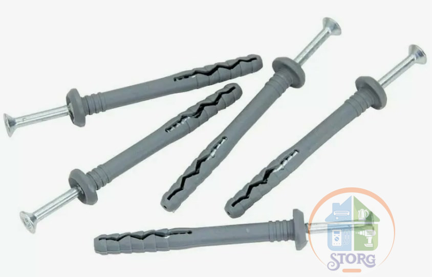 Дюбель-гвоздь SM-G  6*80 грибок (Н) 100шт/уп (Ю) (100 ЮМК)