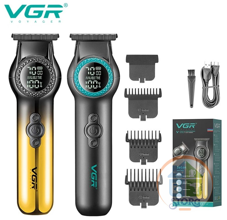 Машинка для стрижки Salon Series VGR V-990 Professional , АКБ 200мин
