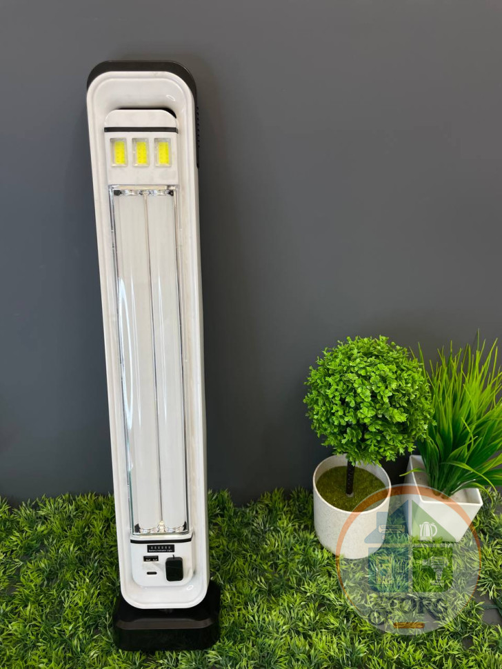 Фонарь светильник LED ИСКРА IR-6889-1 45Ватт,16час.раб, Солнечная панель, Power Bank , 5реж.