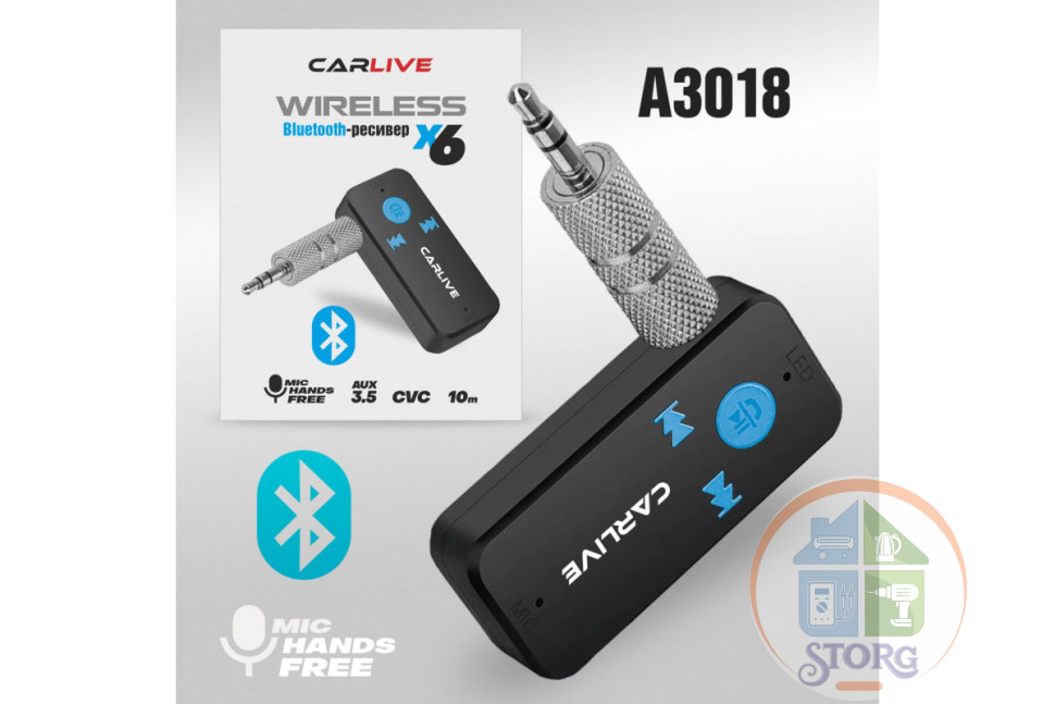 Адаптер AUX Bluetooth Carlive W11-X6 BT-X6