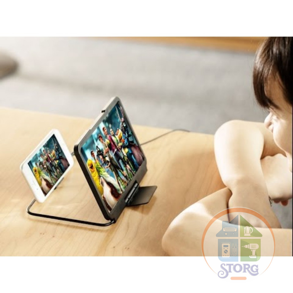 3D увелечитель экрана смартфонов 10 дюймовый (Magnifier) red