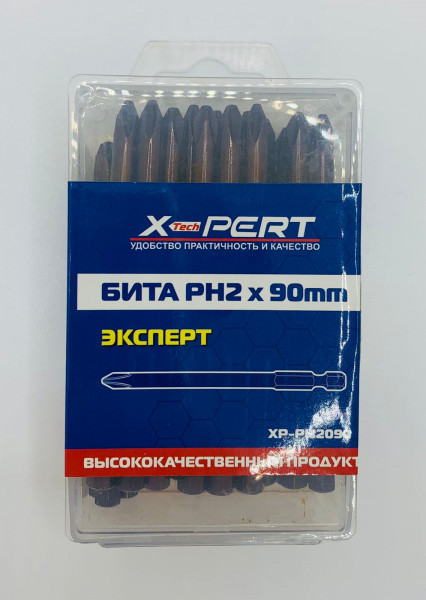 Насадка односторонняя Бита PH2*90мм уп/30шт XP-PH2090