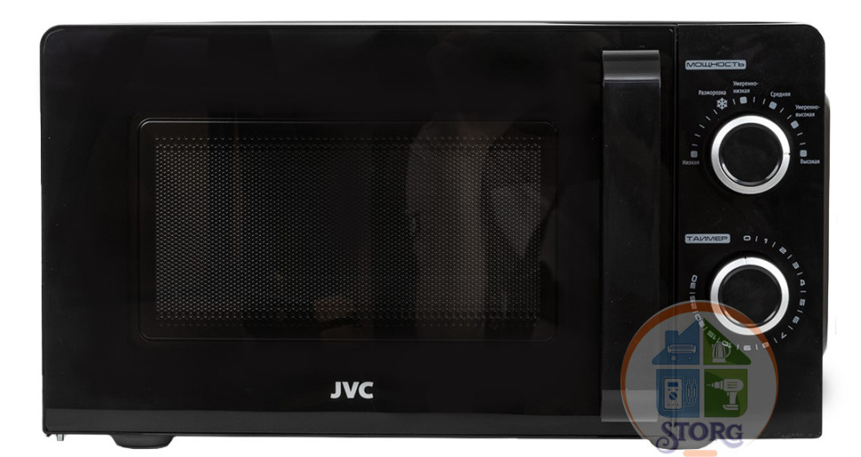 Микроволновая печь JVC JK-MW130M Черный; 20л; 700-1100Вт; Механическое упр.