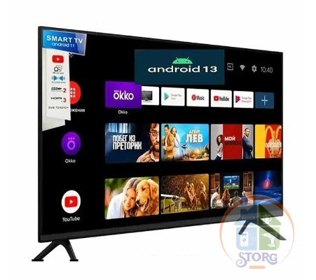 35" Телевизор QF60BY , HD READY, 60 Гц, Smart TV, Android 13, Голосовое управление ( гр.90дн. )