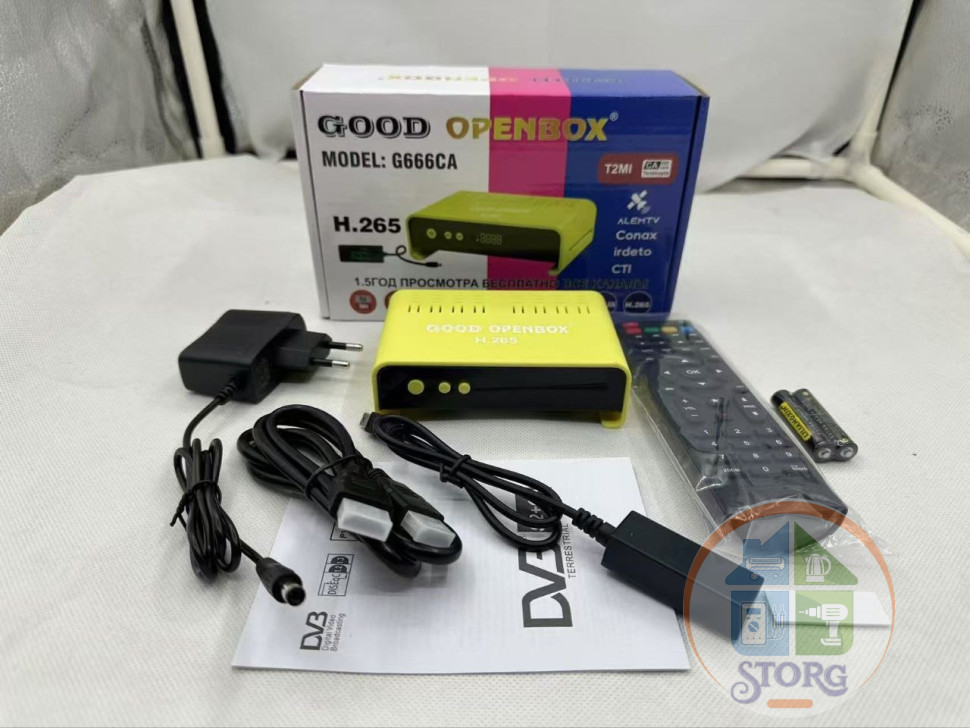 Спутниковый ТВ ресивер GOOD OPENBOX G666CA  DVB-S, S2, T2-MI, Conax, Irdeto