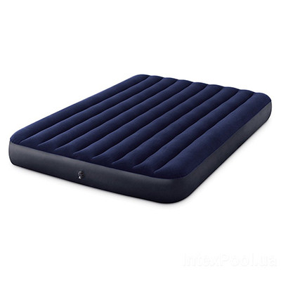 Кровать надувная INTEX Classic downy (Fiber tech) Квин 64759, 1,52м x 2,03м x 25см