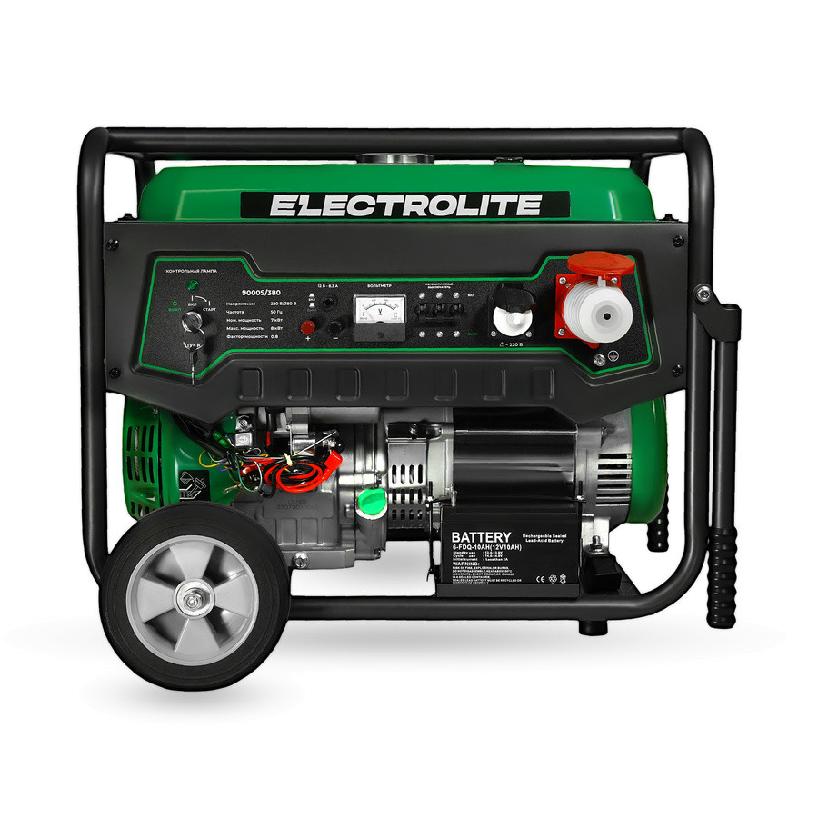 Генератор бензиновый ELECTROLITE 9000S/380, 7/8кВт, 3-х фазный, 4-х такт.,эл-стартер