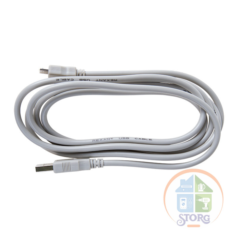 Кабель USB (шт. USB A - гн. USB A) 1.8 метра, серый REXANT
