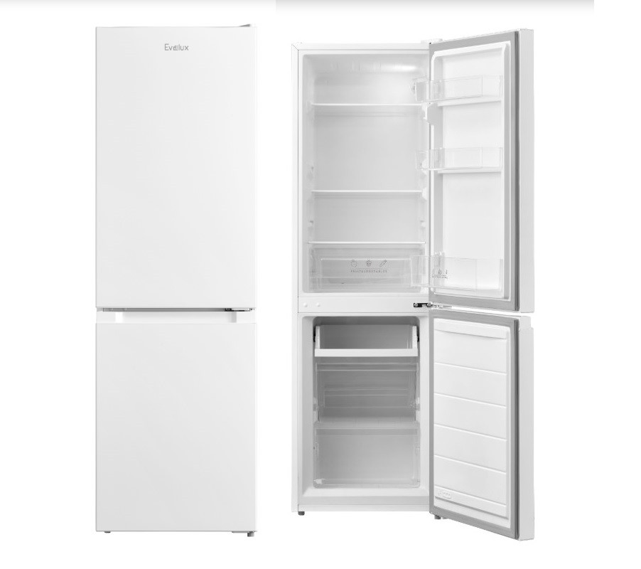 Холодильник Evelux FS 2210 W, 115/59л, 244 кВт·ч/год, 2,7кг/сутки, капель.система, 470х511х1500мм
